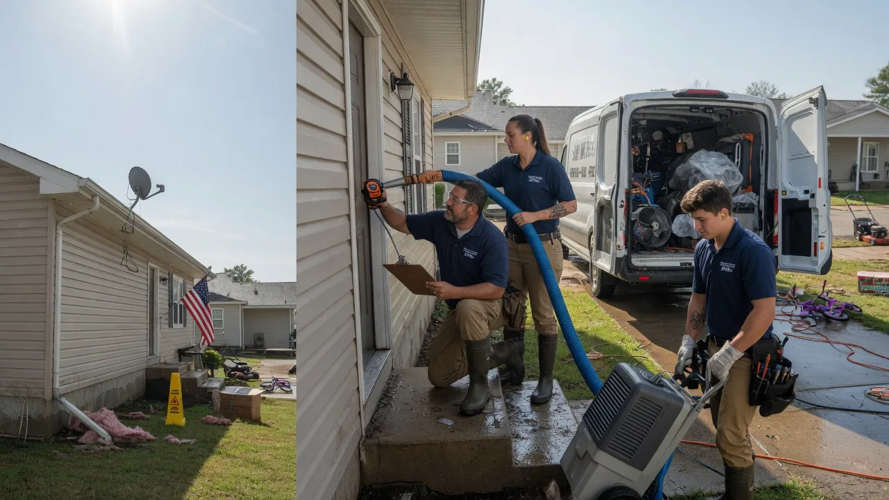 Ceiling Water Damage Restoration in Paris, MS near me